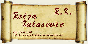Relja Kulašević vizit kartica